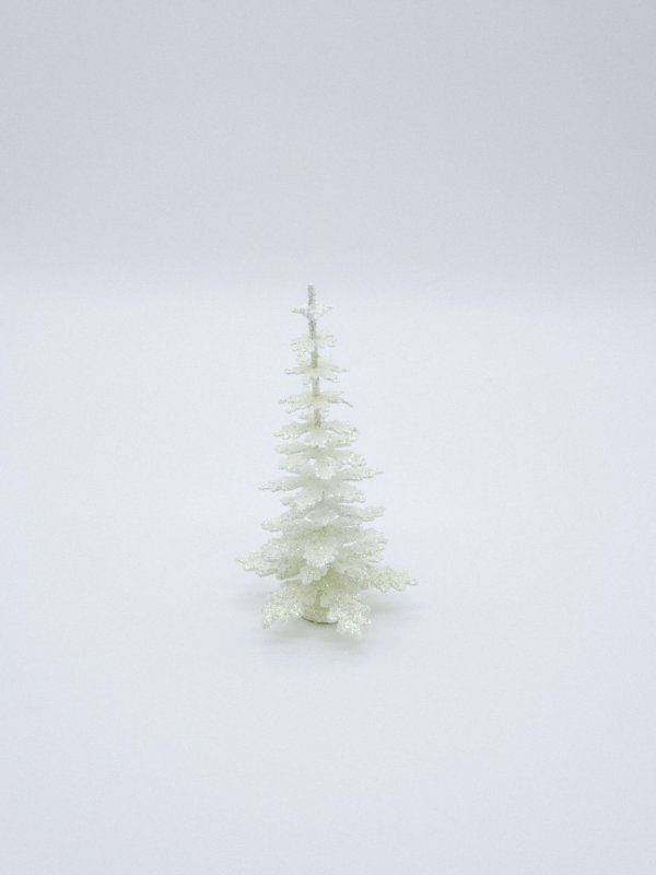 Tannenbaum in creme mit 15 cm