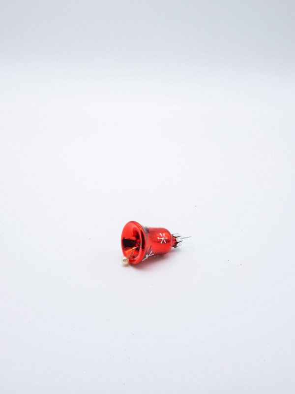 Mini Glocke in rot von Vorne