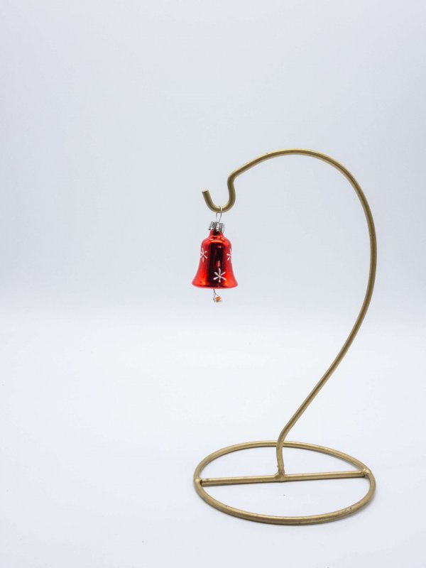 Mini Glocke in rot aufgehängt